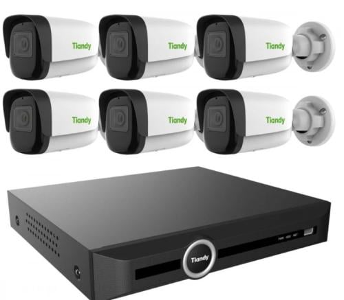 6 indoor or outdoor network cameras 8 Megapixel 50...