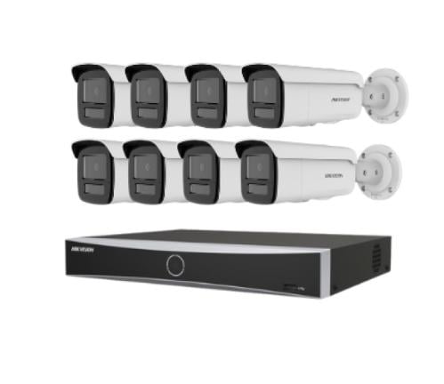 8 network cameras 8 megapixel IP - outdoor 60 mete...