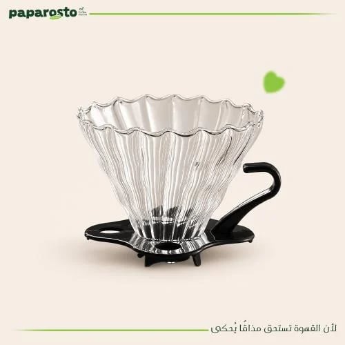 قمع ترشيح v60 زجاج