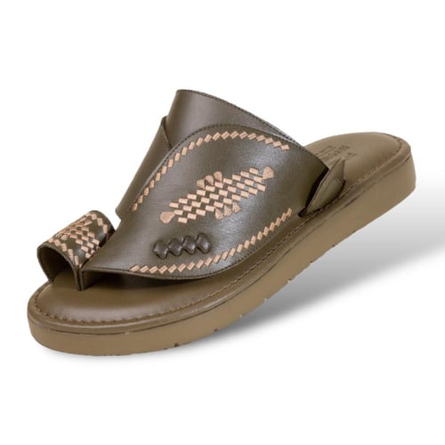 حذاء شرقي ايطالي بنعل طبي بنقشة بالوان متعدده