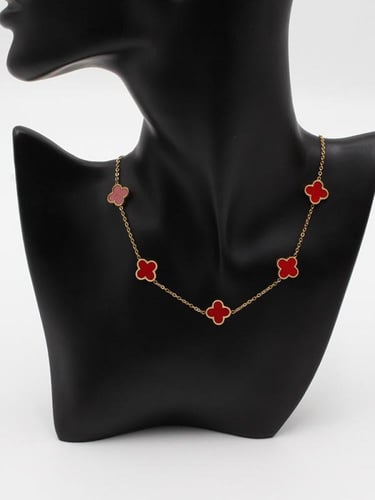 سلسال VAN CLeef احمر 10 وردات