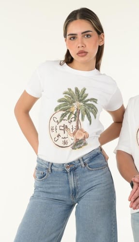 palm & Camel T-Shirt (Female cut)