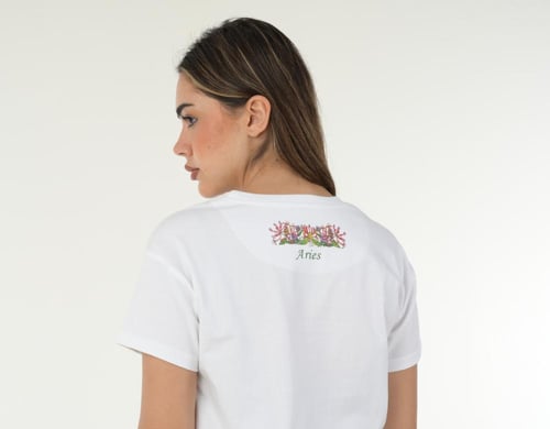 Women's Aries Zodiac T-shirt – 100% Cotton – Water...