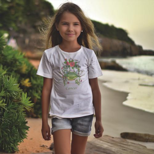 Kids' T-shirt - Cancer Zodiac – 100% Cotton – Wate...