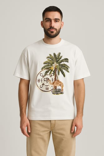 palm & Camel T-Shirt (Over Size) unisex