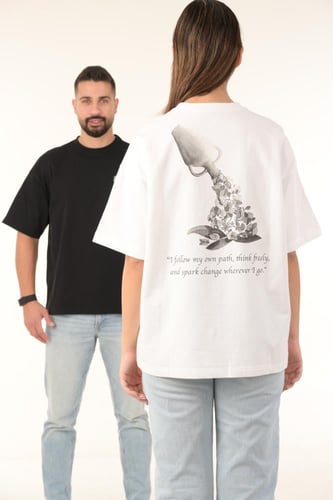 Oversized T-shirt Aquarius zodiac Unisex 100% Cott...