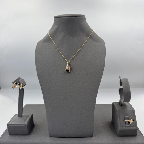 نصف طقم مارلي ذهبي أسود