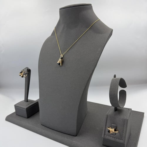 نصف طقم مارلي ذهبي أسود