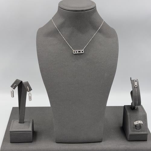 طقم ميسيكا فضي