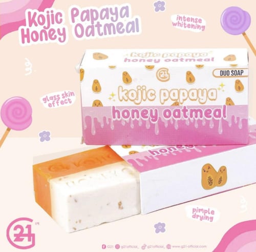 صابون كوجيك بابايا - G21 kojic papaya duo soap