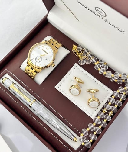 هدايا العيد حديثا طقم ساعه مومنت بلاانك فخامة مميز...