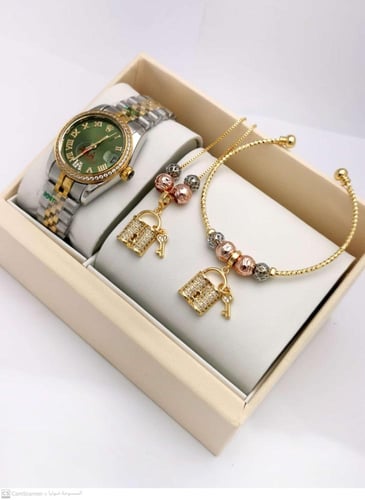 ساعه نسائية شكل رولكس