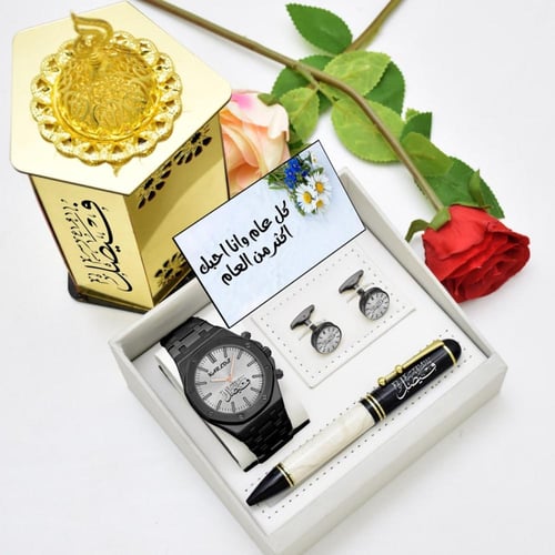 اطقم ساعات رجالية راقية تصميم بالاسم مديل mh-126