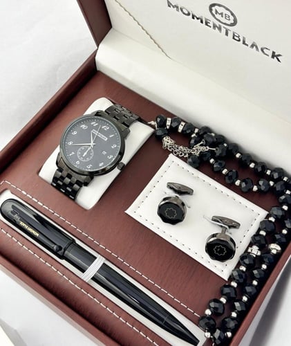 هدايا العيد حديثا طقم ساعه مومنت بلاانك فخامة مميز...