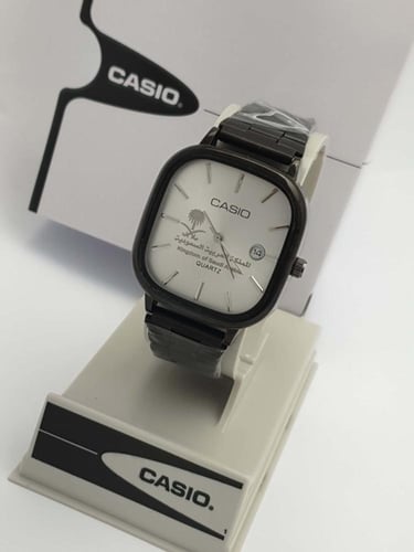 ساعه كاسيو بشعار المملكة تصميم حصري