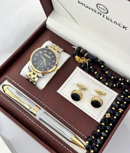 هدايا العيد حديثا طقم ساعه مومنت بلاانك فخامة مميز...