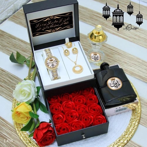 طقم ساعه هديه العيد أفخم الهدايا النسائية