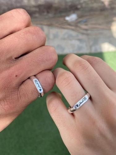 دبله فضة رجالي ونسائي بتاريخ