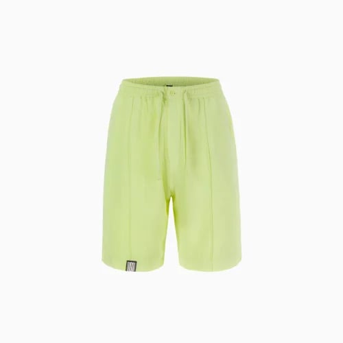 Lime Linen Shorts