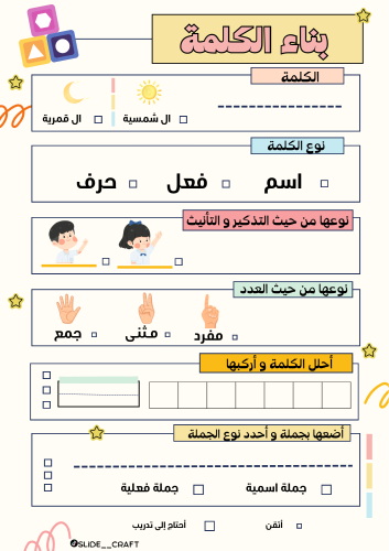 بناء الكلمة- العدد 20 مقاس A4