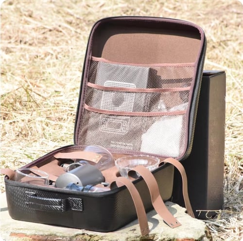 طقم ماكينة صنع القهوة المحمولة