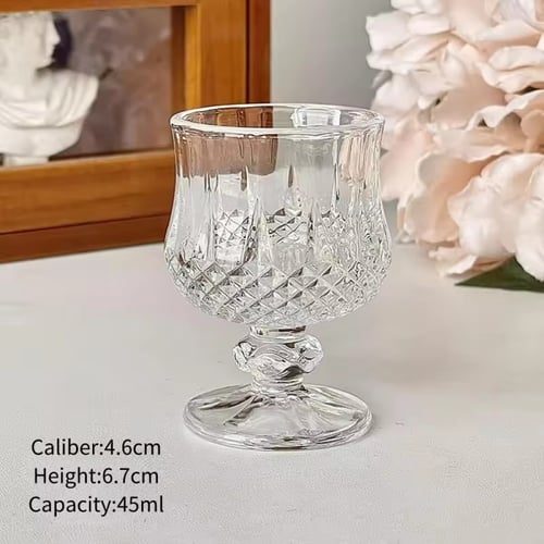 أكواب صغيرة كوب زجاجي قصير 12 أكواب 45مل