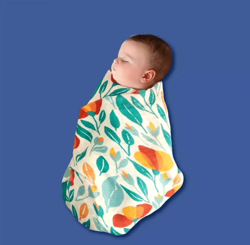 قماط قماط قطنية من الخيزران ، لحاف أطفال ناعم للنو...