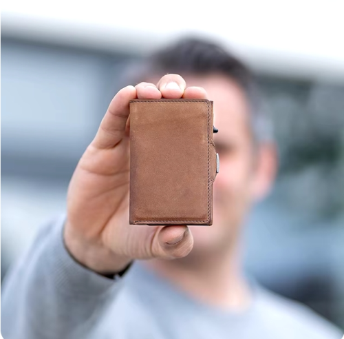 محفظة فاخرة مع حافظة بطاقات 2×1