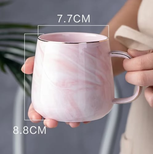 كوب سيراميك رخامي 400 مل