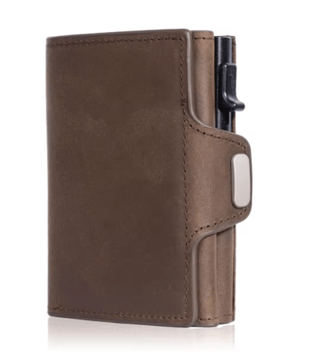 محفظة فاخرة مع حافظة بطاقات 2×1