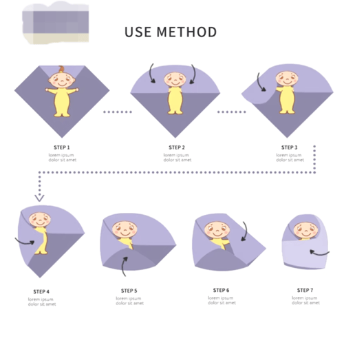 قماط قماط قطنية من الخيزران ، لحاف أطفال ناعم للنو...