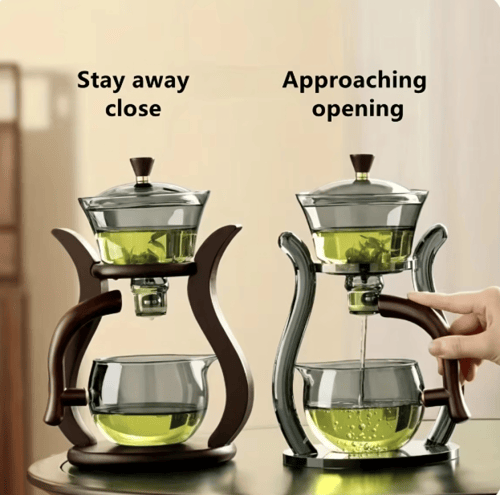 طقم ابريق شاي زجاجي مغناطيسي