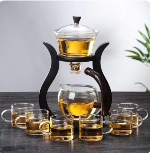 طقم ابريق شاي زجاجي مغناطيسي