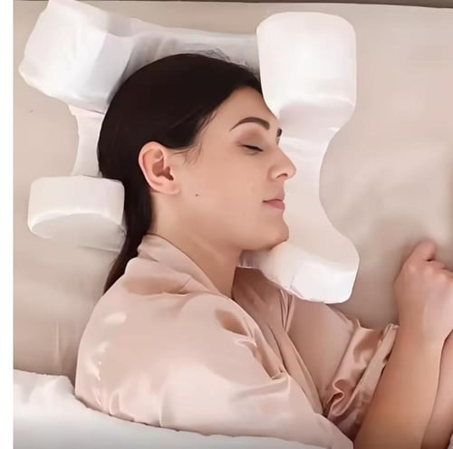 وسادة سرير المريحة للوجه من إسفنج الميموري فوم ومض...