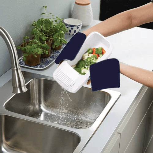 طبق سيلكون لسلق الباستا والخضار في الميكرويف