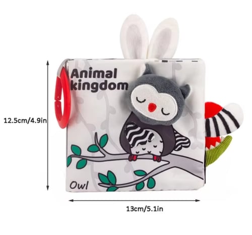 كتب 3D تعليمية وحسية لحديثي الولادة 0-12 شهر