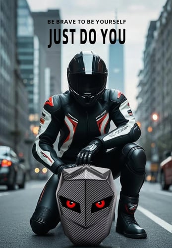 حقيبة ظهر LED للرجال بغطاء صلب LED للدراجات الناري...