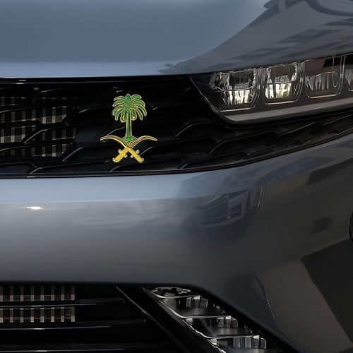 شعار السيفين والنخلة السعودي لشبك السيارة الخارجي
