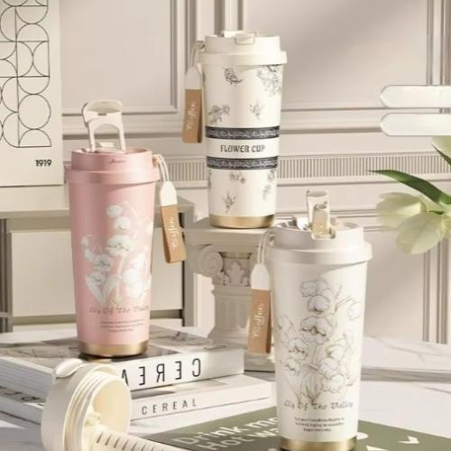 كوب قهوة محمول مانع للتسرب 500 مل