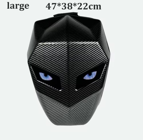 حقيبة ظهر LED للرجال بغطاء صلب LED للدراجات الناري...