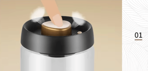 برطمان تخزين حبوب القهوة محكمة الإغلاق 900 مل