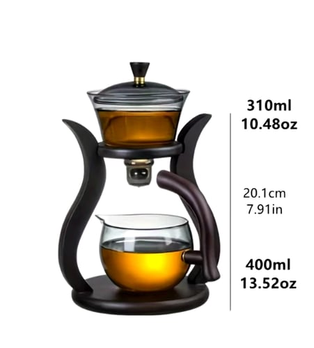 طقم ابريق شاي زجاجي مغناطيسي