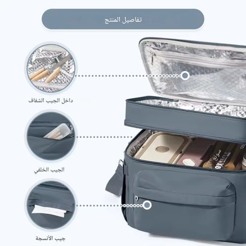 حقيبة غداء أو زجاجات الاطفال معزولة ضد الماء