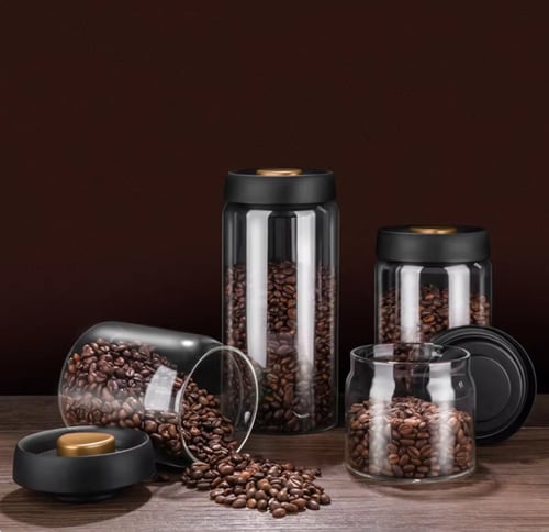 برطمان تخزين حبوب القهوة محكمة الإغلاق 1200 مل