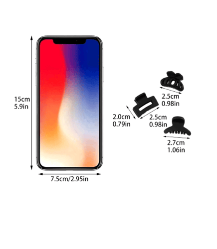 مشابك شعر صغيرة 18 قطع