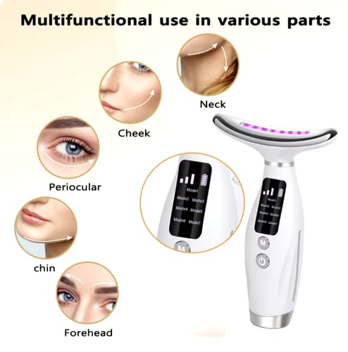 جهاز الدولفين EMS لشد الوجه والرقبة المحمول 7 الوا...