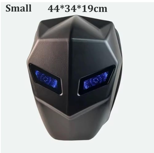 حقيبة ظهر LED للرجال بغطاء صلب LED للدراجات الناري...