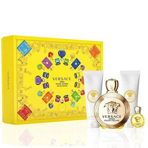طقم عطر فرزاتشي ايروس او دو بارفيوم للنساء - 4 قطع