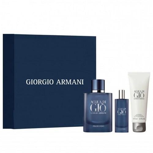 طقم عطر ارماني اكوا دي جيو بروفندو او دو بارفيوم ل...