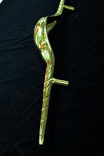 مقبض باب خارجي نحاس مزركش الدمعة GB